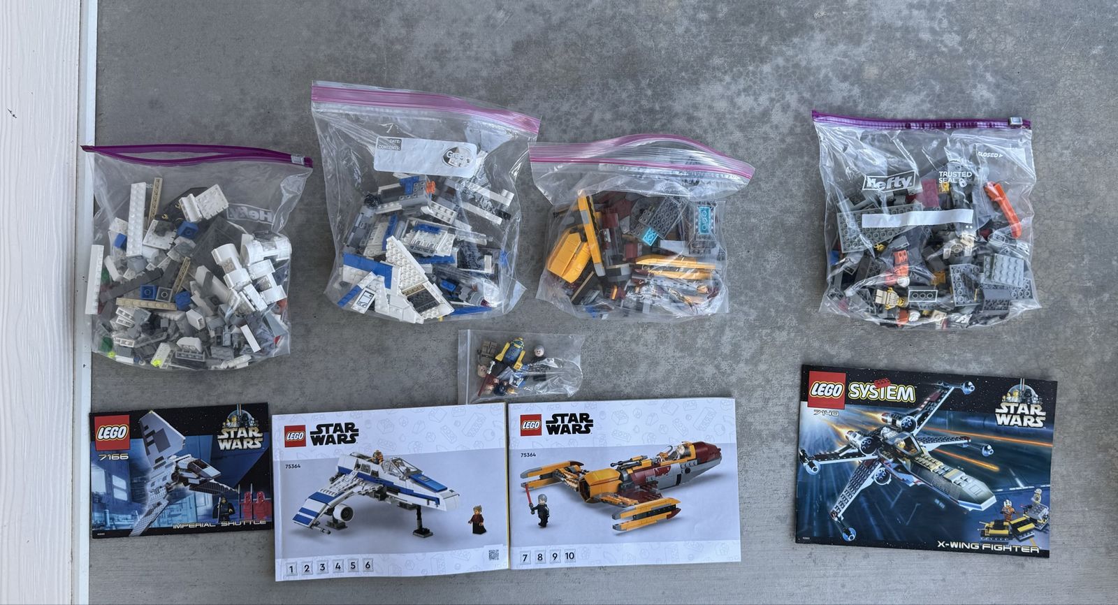 LEGO Star Wars Bundle: 7166 Imperial Shuttle, 75244 Tantive IV, 75364 New Republic E-wing, 75364 Shin Hati’s Jedi Starfighter