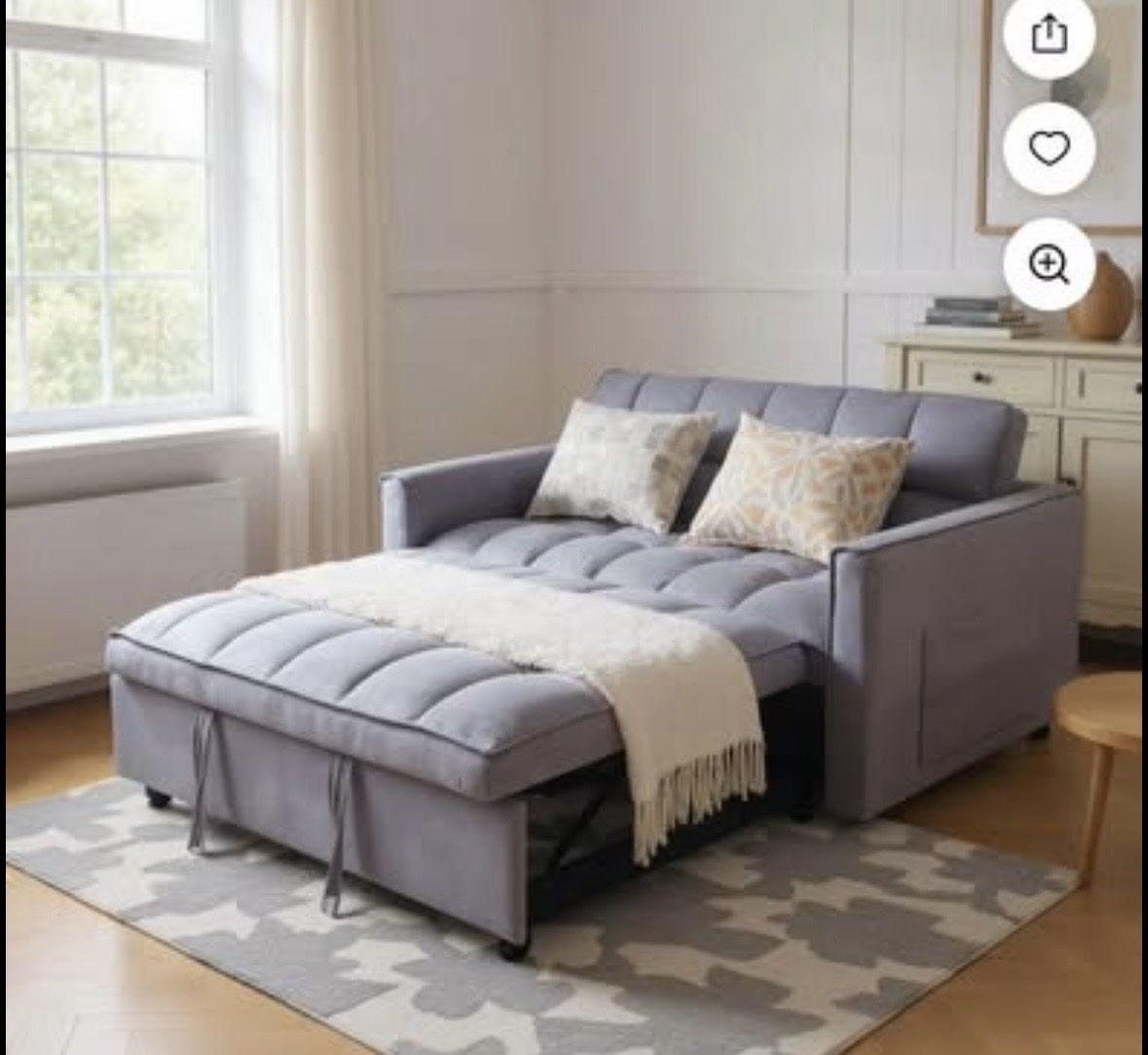 Brand new convertible grey bed