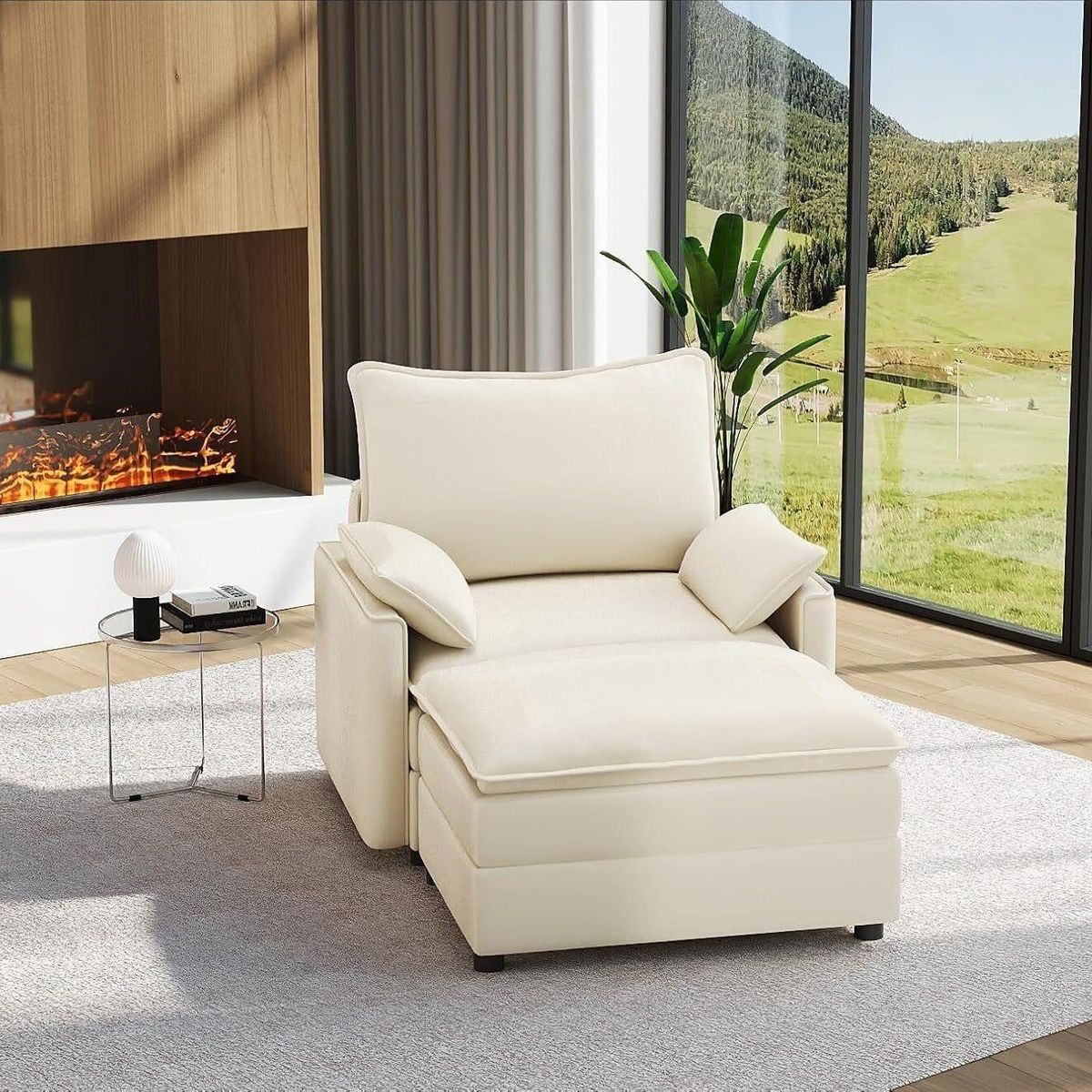 Vesgantti 40" Single Seat Sofa with Ottoman