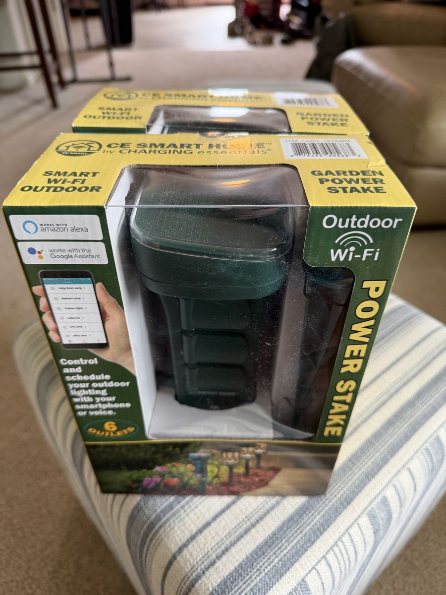 Power stake for outside lights