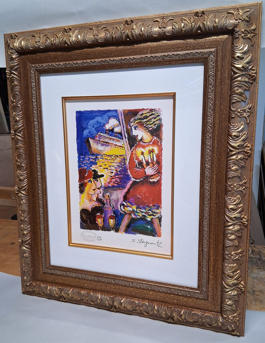 Zamy Stynavitz "Portside" Gold Framed Print