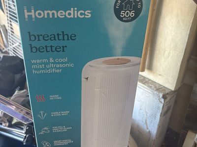 Homedics Breathe Better Warm & Cool Mist Ultrasonic Humidifier - 2.0 Gallon Top-Fill
