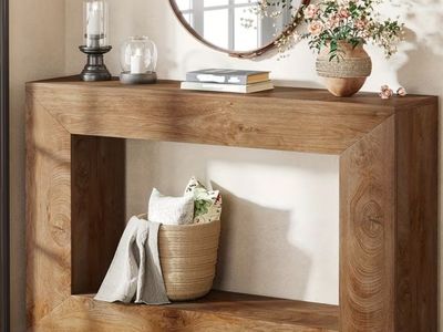 FARMHOUSE CONSOLE TABLE – BRAND NEW IN BOX!