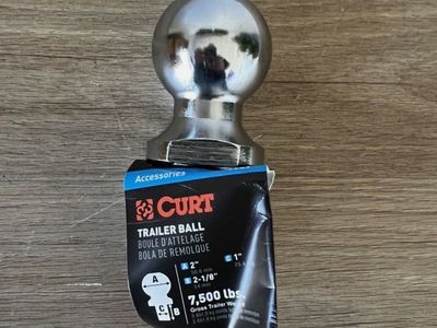 New CURT Trailer Ball 2" Ball 7500 lbs GTW 40037