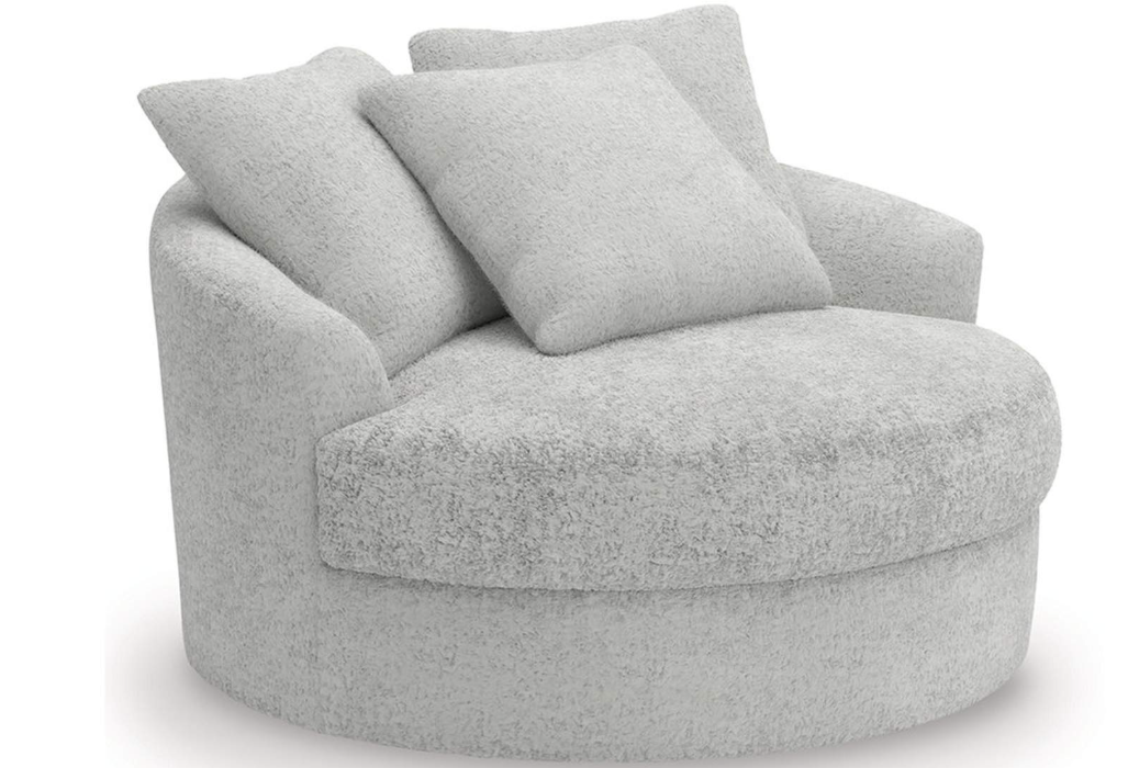 Cuddle Plush Oversized Swivel Accent Chair - Living Room Furniture Accent Piece - Action Home Furniture