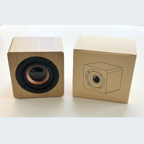 Retro Bluetooth Speaker / Yellow Wooden BULK