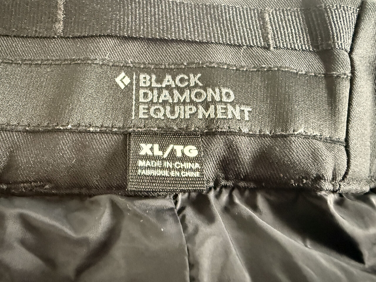 Black Diamond Powder Pants, XL