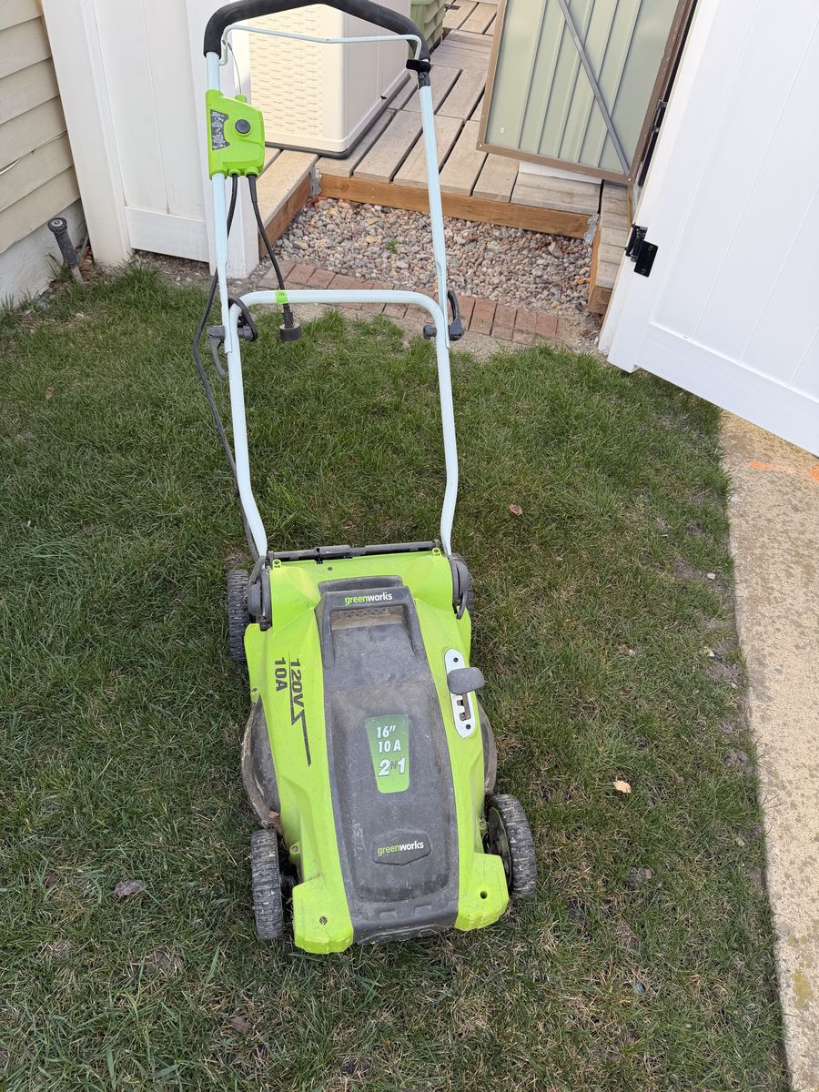Greenworks Corded Electric Lawnmower 16" 10A 120V