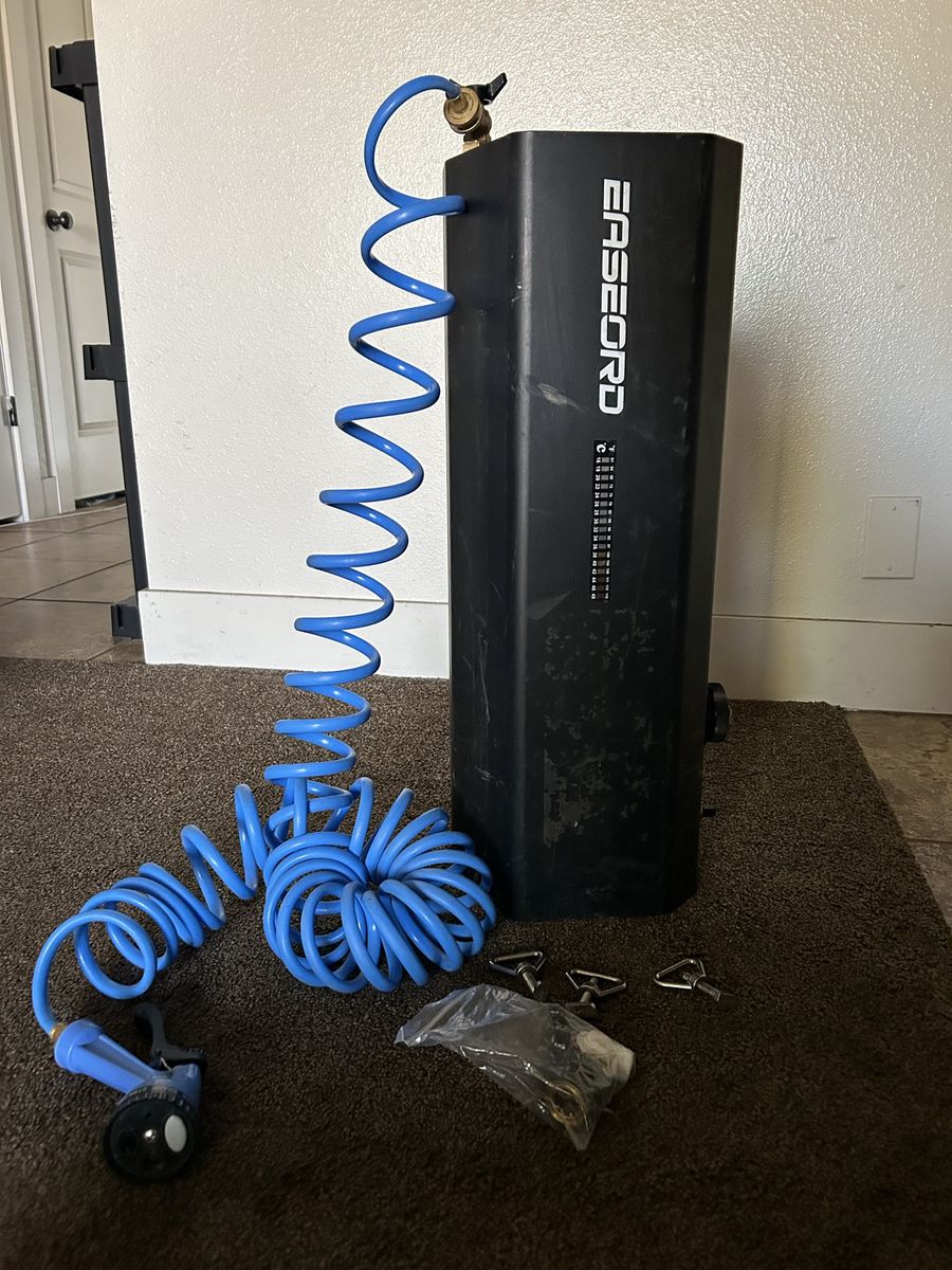5 gallon EASEORD Portable Outdoor Camping Shower with Hose & Sprayer