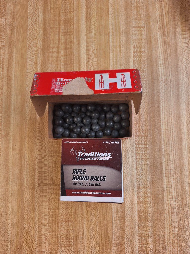 .50 Cal/.490 Ia. Reloading Rifle Round Balls