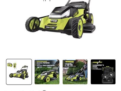 2026 Ryobi 80V HP Brushless 30" CrossCut Walk Behind Lawn Mower