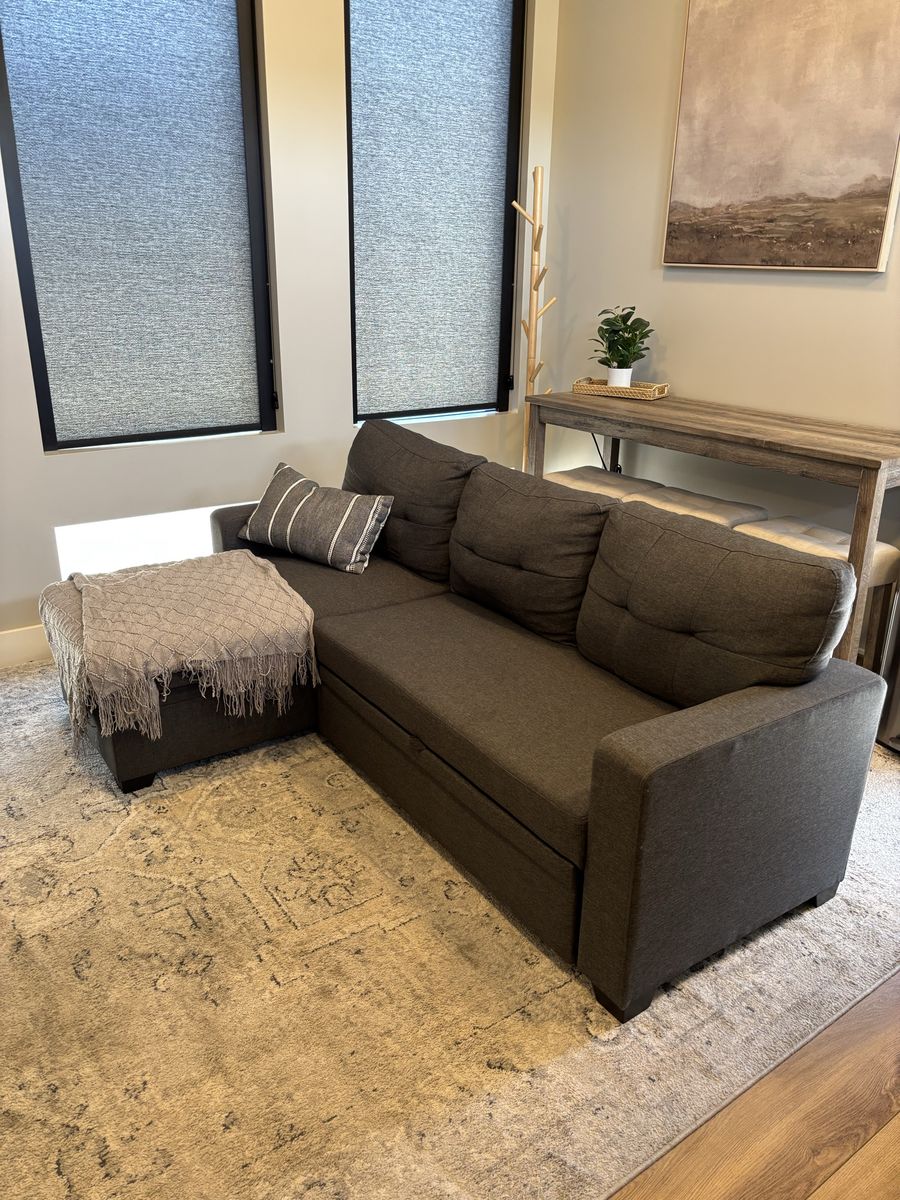 3 Seat Sleeper Sofa w/Storage Chaise