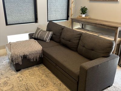 3 Seat Sleeper Sofa w/Storage Chaise