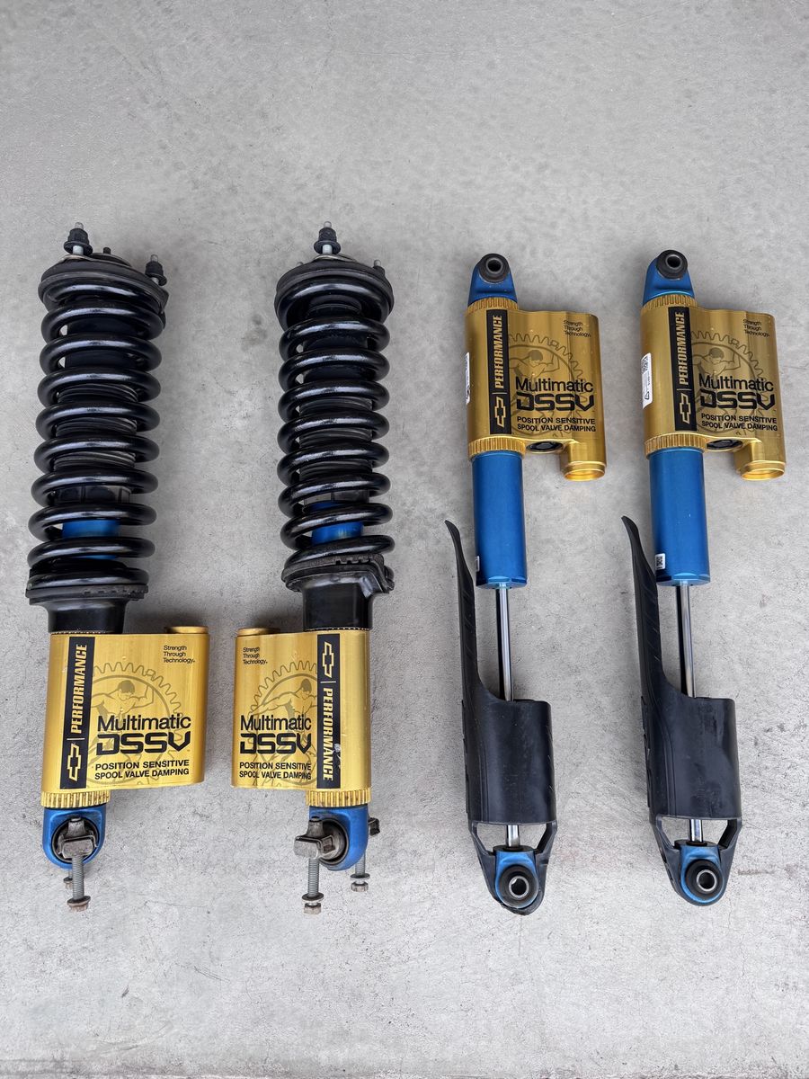 2022 and earlier Chevrolet Colorado ZR2 Performance Multimatic DSSV Suspension Shocks Set