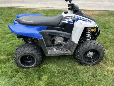 2012 Polaris Trail Blazer 330cc ATV - Blue & White