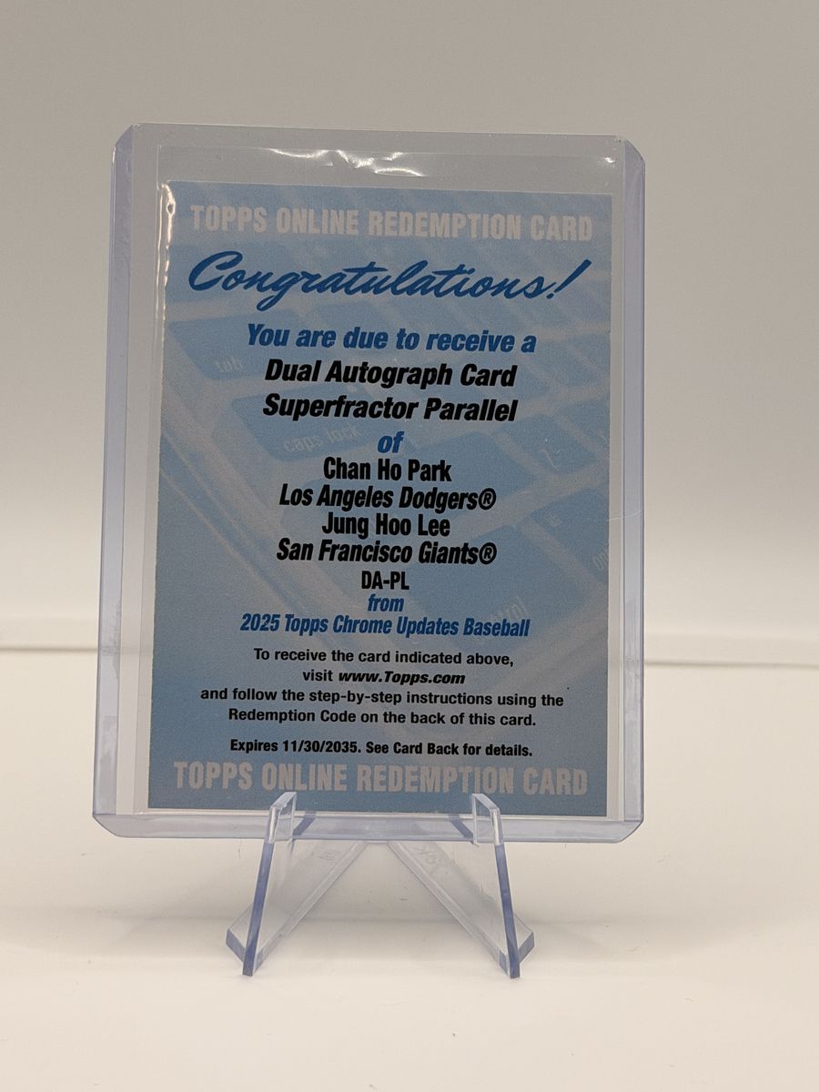 2025 Topps Chrome Baseball Superfractor 1/1