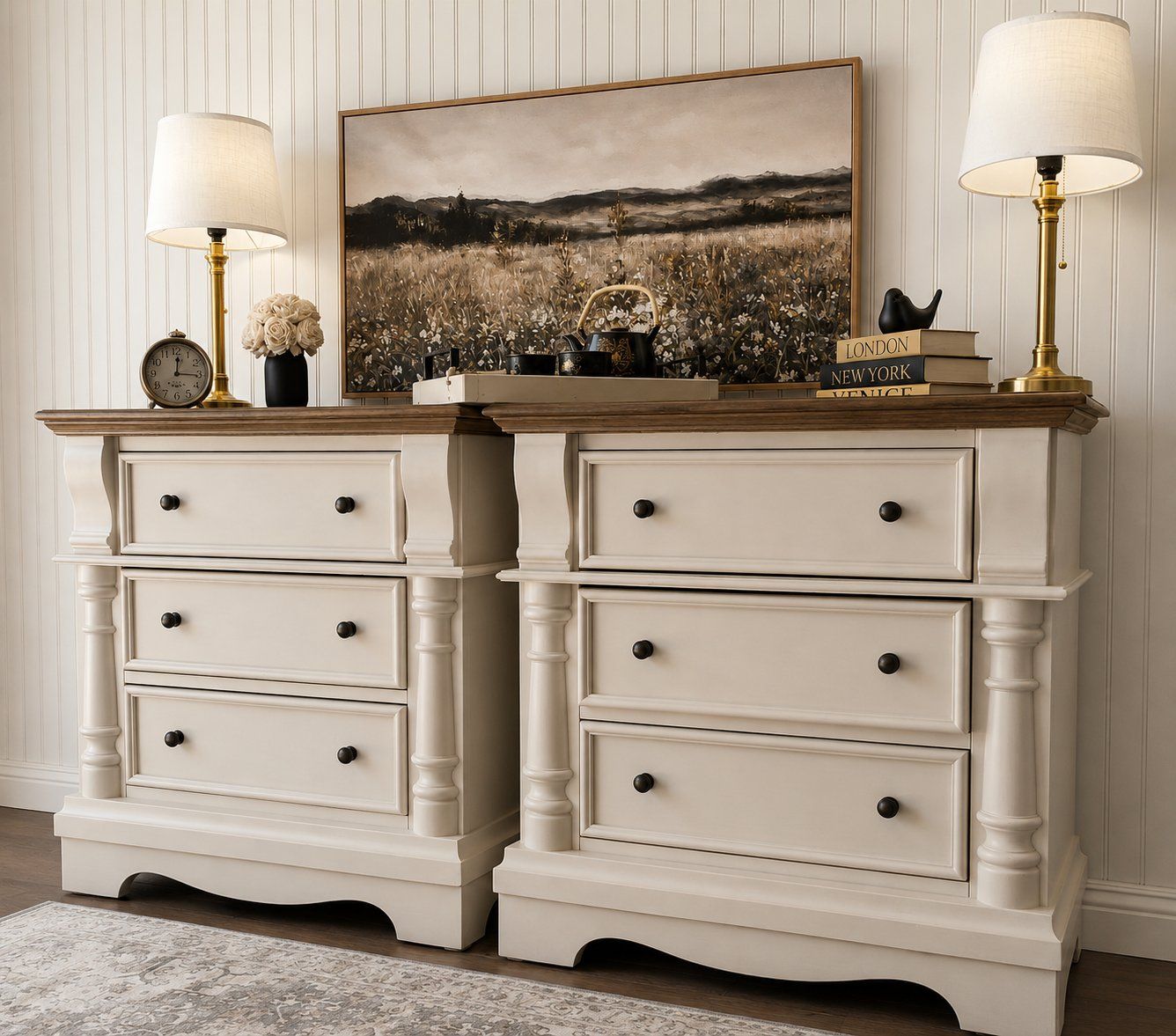 XL 3 Drawer Nightstands - The Oletta