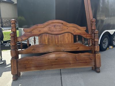 King size headboard & footboard