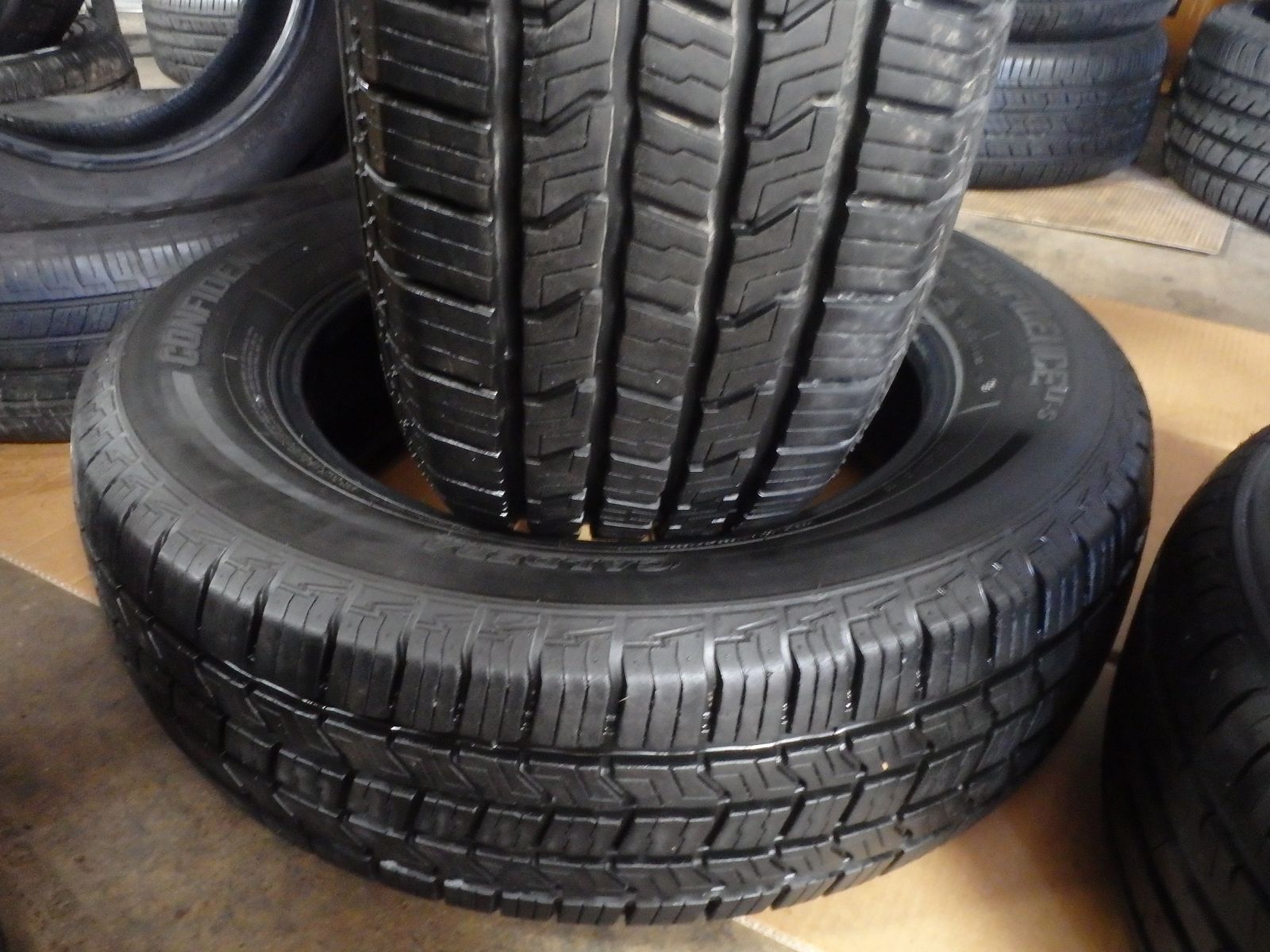 225/65R17 CALDERA CONFIDANCE A/S PAIR OF TEO USED TIRES
