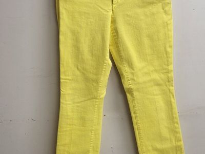 Ann Taylor Modern Fit Yellow Pants Size Check
