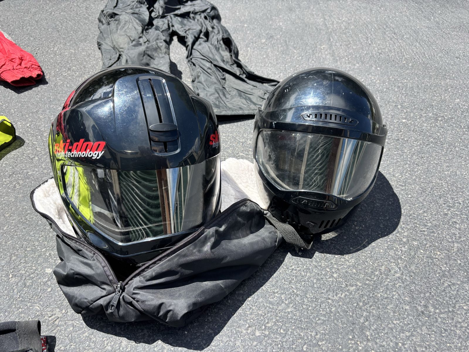 Ski-Doo Bombardier Modular High Technology Black Snowmobile Helmet - Used