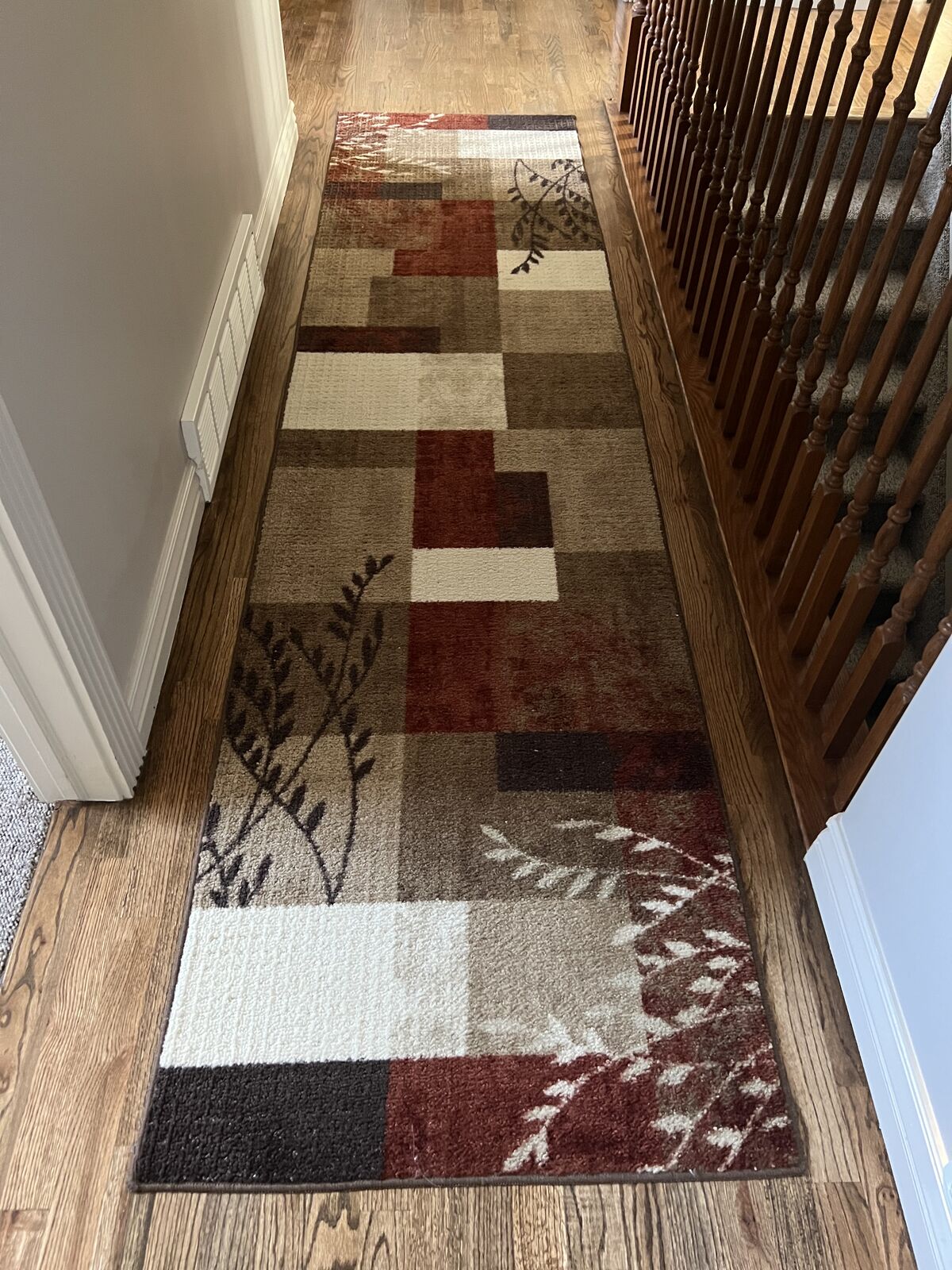 Maples Highland Textured Patchwork Print Area Rug