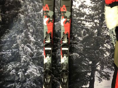 Used Elan Maxx 120cm Jr Kids Skis w/ Elan El 4.5 AC Binding