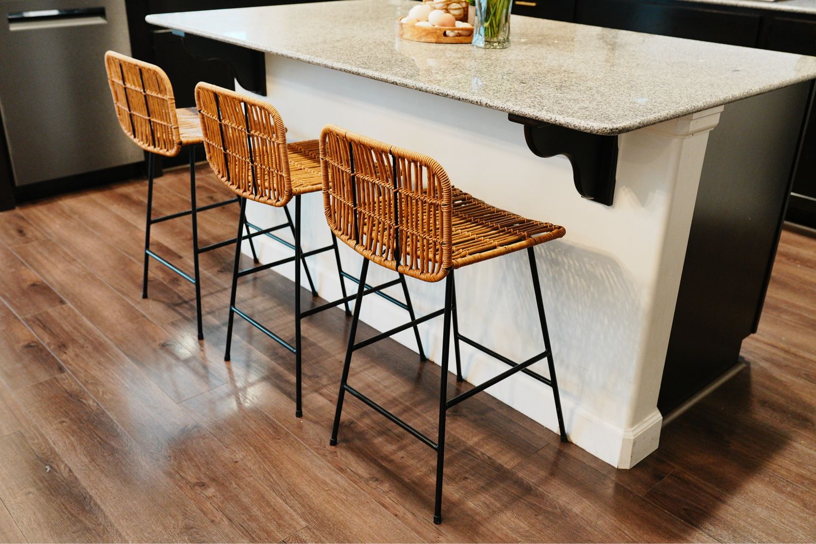 Wicker bar stools
