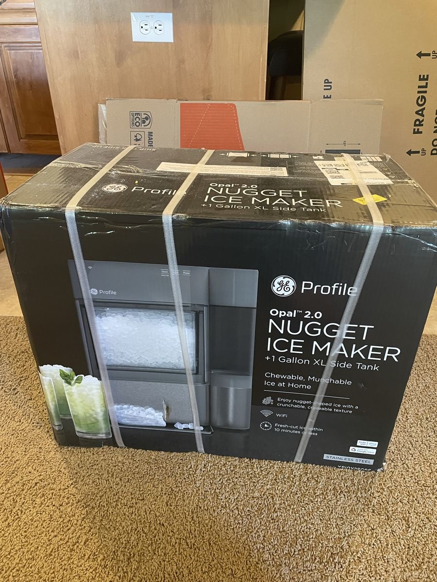 GE Profile Opal 2.0 Nugget Ice Maker + 1 Gallon XL Side Tank – Brand New, Sealed in Box