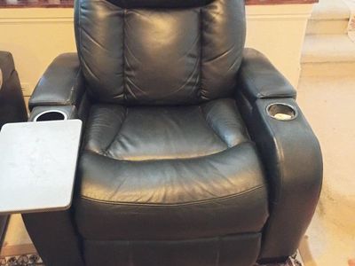 Electric leather recliner
