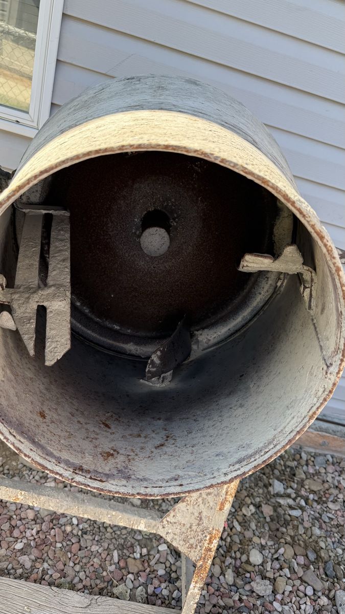 Older full size cement mixer with motor