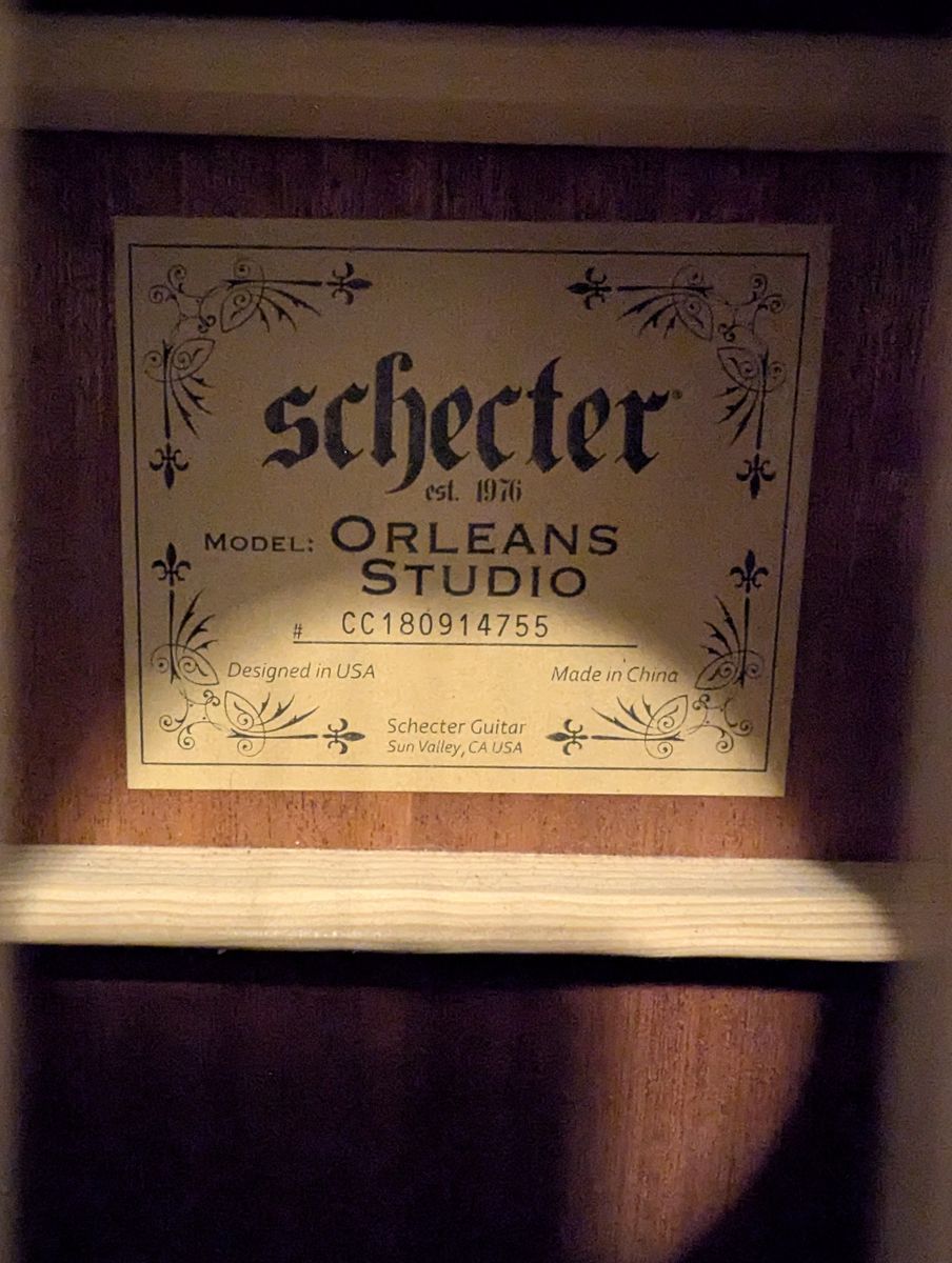 Schecter Orleans Studio Acoustic-Electric Guitar