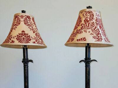 NEW LOWER PRICE: Unique pair of vintage lamps from Nashville Estate Sale