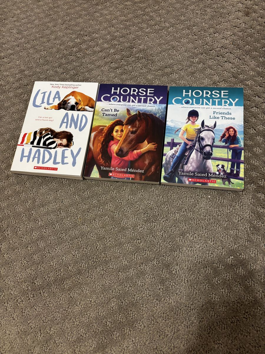 Scholastic Horse Country Series Books 1 & 2 + Lila and Hadley by Keplinger - YA Fiction Lot