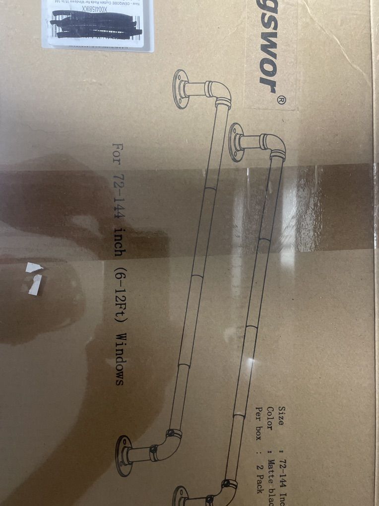 Higswor Curtain Rods To Pack