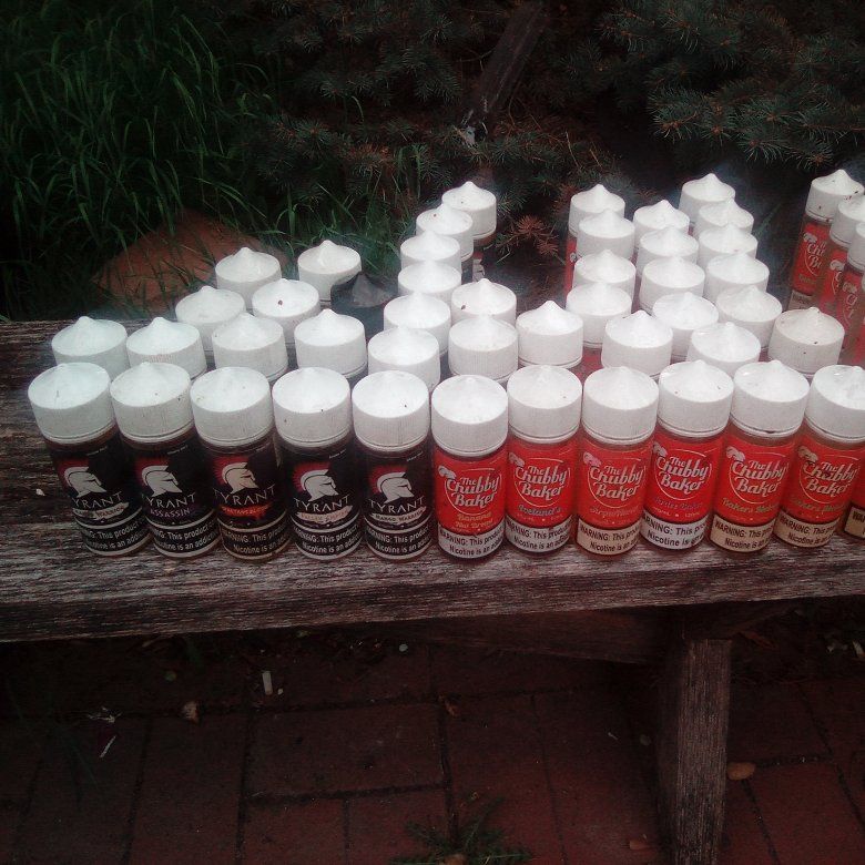 70 bottles of vape juice
