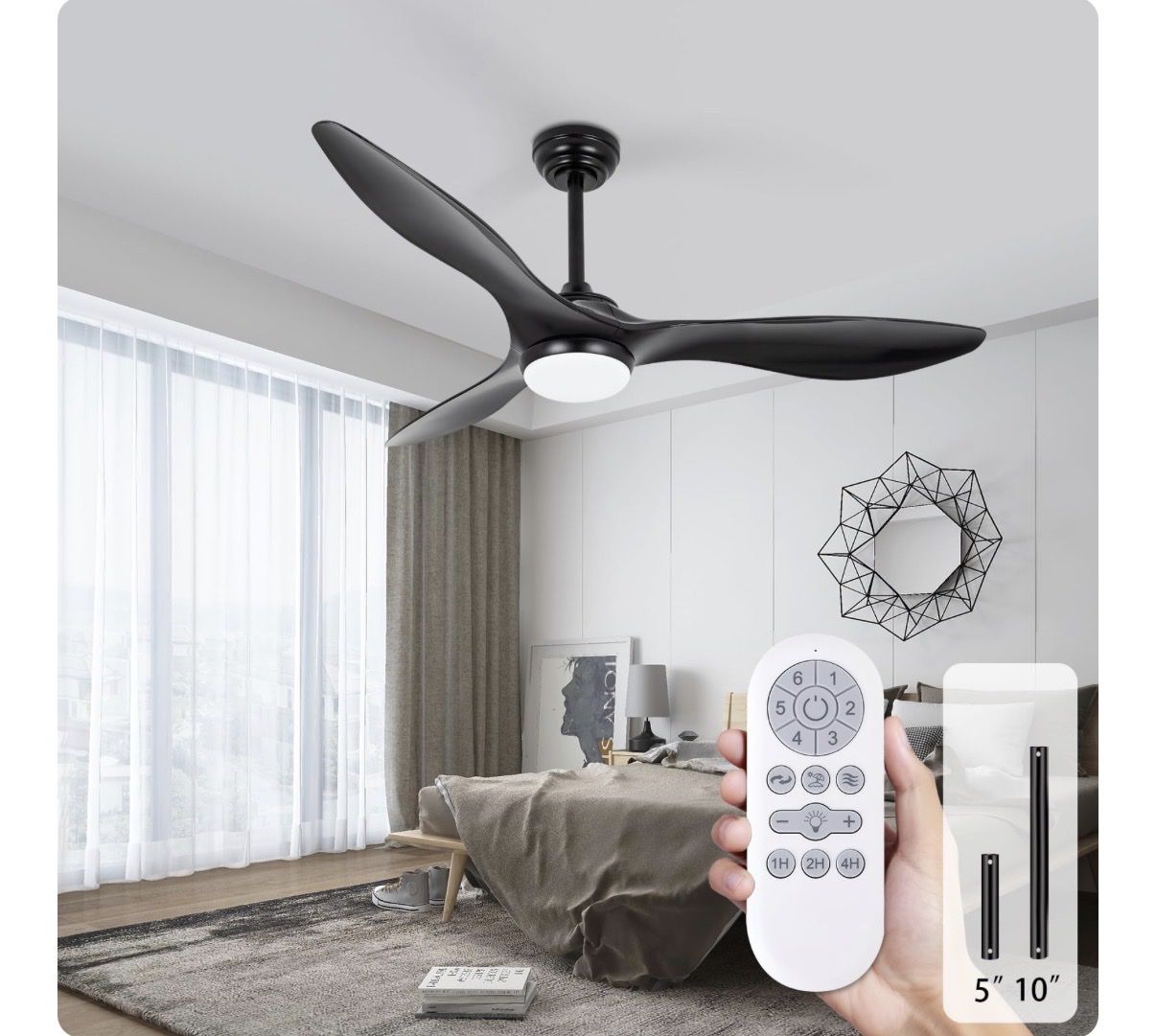 NEW! 52Inch Ceiling Fan with Lights