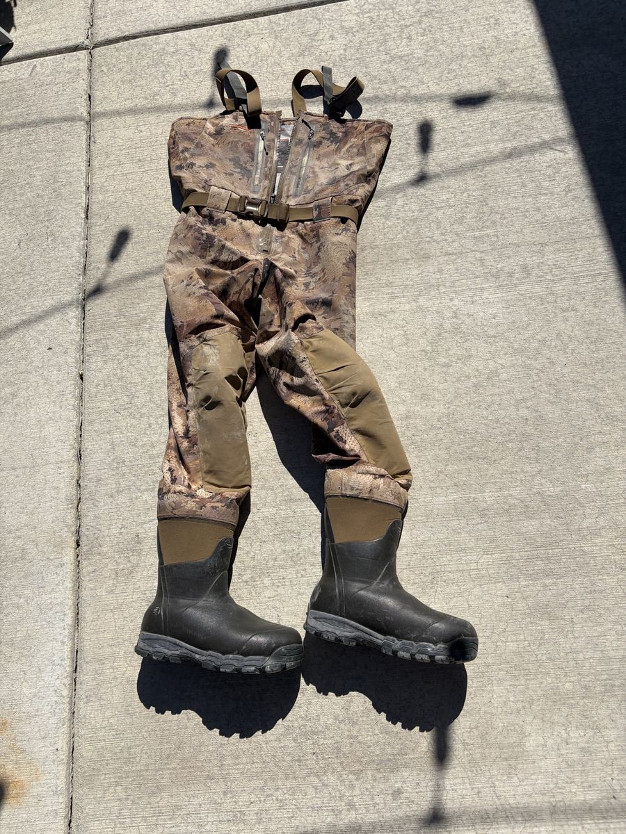 SITKA GORE-TEX Delta Waders Optifade Marsh Camo, Size L Regular, Boot Size 11 US