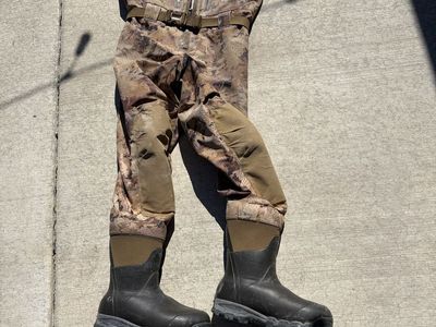 SITKA GORE-TEX Delta Waders Optifade Marsh Camo, Size L Regular, Boot Size 11 US