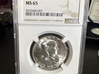 1953-S NGC MS65 Franklin Half Dollar