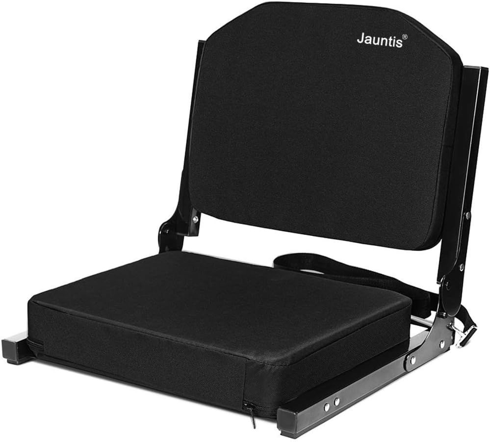 NEW Stadium Seats, Bleacher Seats with Ultra Padded Comfy Foam Back/Cushion, Portable