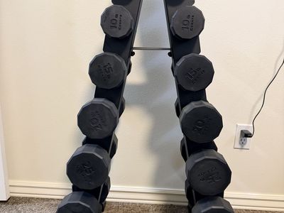 BalanceFrom Dumbbell Set with Rack, 5-30 lbs Hex Weights, Gym & Home Exercise Equipment Fantastic dumbbell set.