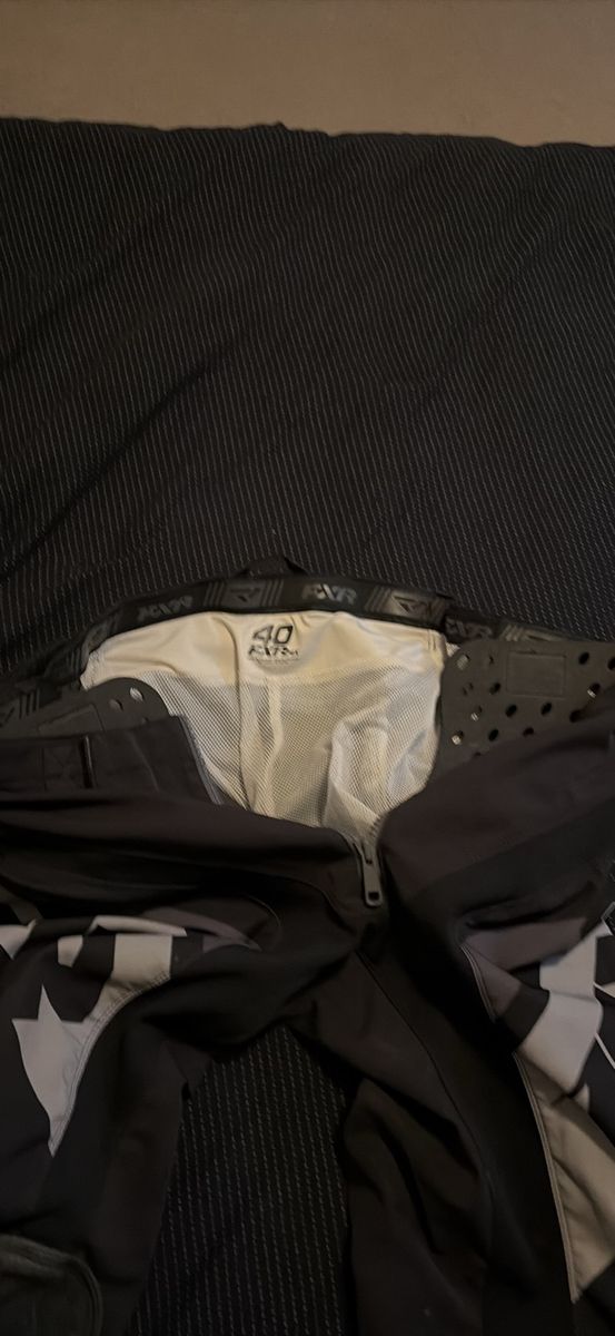 FXR Racing Motocross / Snowmobile Riding Pants Size 40 Black Gray