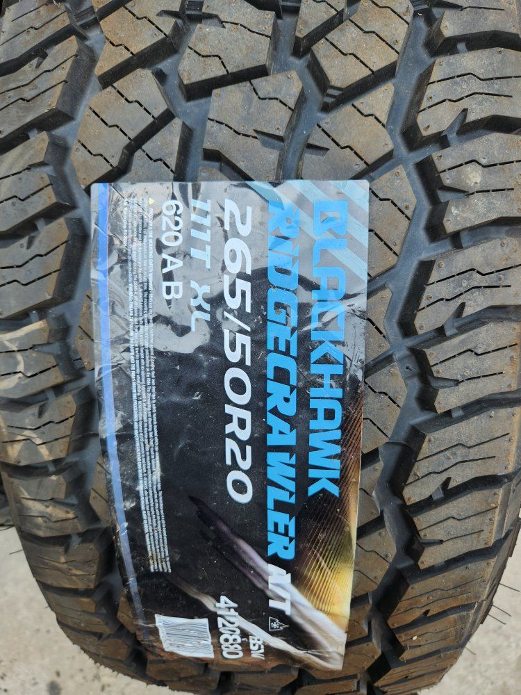 265/50r20 blackhawk ridgecrawler at