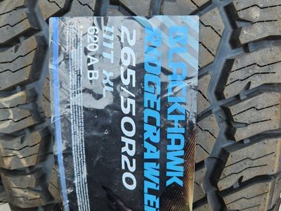 265/50r20 blackhawk ridgecrawler at