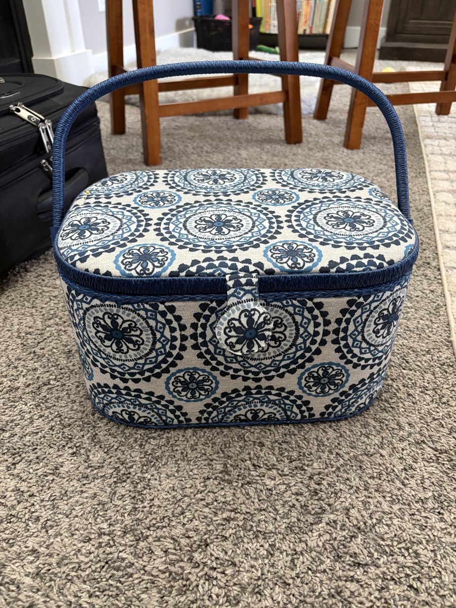 Vintage Style Sewing Basket