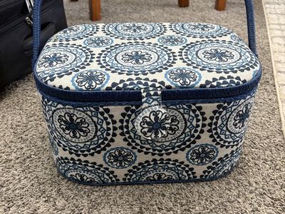 Vintage Style Sewing Basket