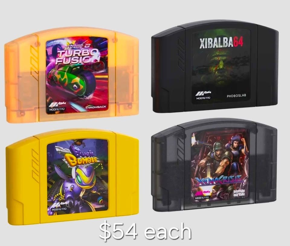 N64 Modretro games $54 each including Xeno Crisis! Trades considered!