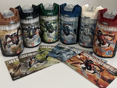 Lego Bionicle Visorak complete set with canisters and instructions
