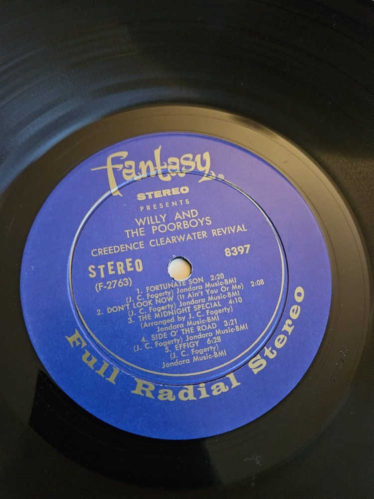 Creedence Clearwater Revival - Willy and the Poor Boys (LP, Stereo, Fantasy Records 8397)